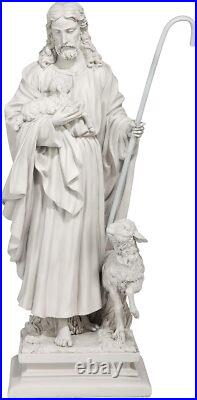 28 inch Jesus Statue Faux Stone Garden Backyard Religious Christian Figurine