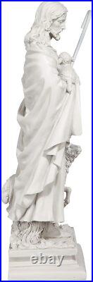 28 inch Jesus Statue Faux Stone Garden Backyard Religious Christian Figurine