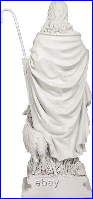 28 inch Jesus Statue Faux Stone Garden Backyard Religious Christian Figurine