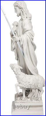 28 inch Jesus Statue Faux Stone Garden Backyard Religious Christian Figurine