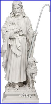 28 inch Jesus Statue Faux Stone Garden Backyard Religious Christian Figurine 28 inch Jesus Statue Faux Stone Garden Backyard Religious Christian Figurine