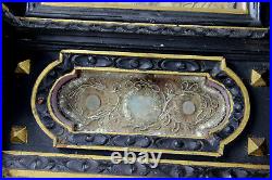 36,6 Rare Antique 19thc French Relic holder Saints Wood carved religious church