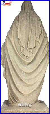 3ft. Tall Virgin Mary Statue Granite Outdoor Religious Garden Sculpture Lawn