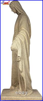 3ft. Tall Virgin Mary Statue Granite Outdoor Religious Garden Sculpture Lawn