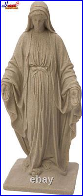 3ft. Tall Virgin Mary Statue Granite Outdoor Religious Garden Sculpture Lawn