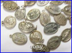 40 antique catholic religious faith saints assorted pendants lot 51258