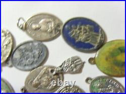 40 antique catholic religious faith saints assorted pendants lot 51258