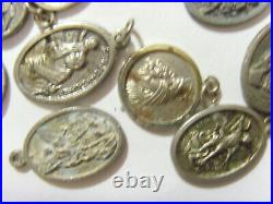 40 antique catholic religious faith saints assorted pendants lot 51258