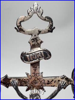 7 Antique French Sterling Silver Wall Crucifix Jesus Christ Cross Religious 7 Antique French Sterling Silver Wall Crucifix Jesus Christ Cross Religious