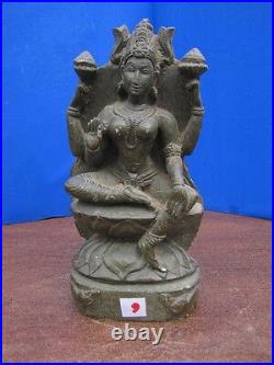 8 Antique Old Rare Hand Carved Stone Collectible Religious Hindu GODDESS Statue