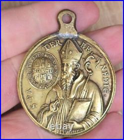 81 Xrare Antique Religious Christianity medal 56 43 mm
