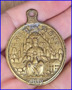 81 Xrare Antique Religious Christianity medal 56 43 mm