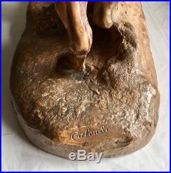 A Calendi Antique Terracotta Sculpture French Makers Mark 19/20th Signed 03718