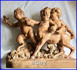 A Calendi Antique Terracotta Sculpture French Makers Mark 19/20th Signed 03718