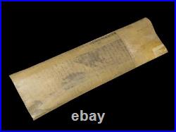 ANCIENT BIBLE SCROLL MANUSCRIPT FRAGMENT ON PARCHMENT I Kings Italy 19th