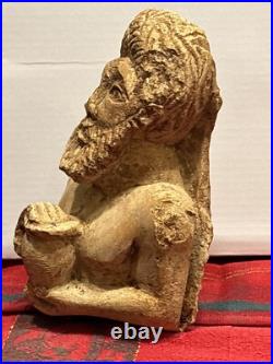 ANCIENT LARGE STONE RELIGIOUS STATUE SIZE 17cm x 10.2cm