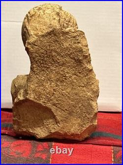 ANCIENT LARGE STONE RELIGIOUS STATUE SIZE 17cm x 10.2cm