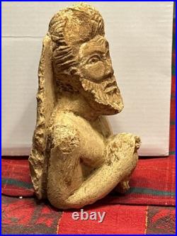 ANCIENT LARGE STONE RELIGIOUS STATUE SIZE 17cm x 10.2cm