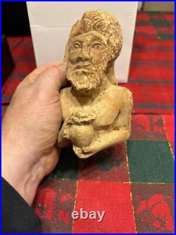 ANCIENT LARGE STONE RELIGIOUS STATUE SIZE 17cm x 10.2cm