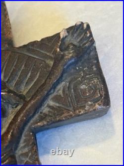 ANTIQUE 18th C. RELIGIOUS RELIC CRUCIFIX POTTERY CROSS