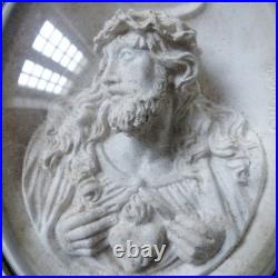 ANTIQUE 19th CENTURY MEERSCHAUM CARVED RELIGIOUS RELIEF PLAQUE 1880's (#4)