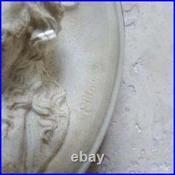 ANTIQUE 19th CENTURY MEERSCHAUM CARVED RELIGIOUS RELIEF PLAQUE 1880's (#4)