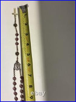ANTIQUE ART DECO CZECH ITALIAN RELIGIOUS CATHOLIC ROSARY BEADS 1920s