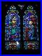 ANTIQUE-CHURCH-RELIGIOUS-STAINED-GLASS-WINDOW-ANNUNCIATION-OF-MARY-with-ST-GABRIEL-01-yw