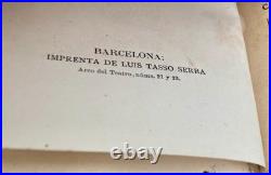 ANTIQUE'EUCOLOGIO ROMANO' BOOK (Spanish) SILVER CRUSADER ORNAMENT, GILDED EDGES