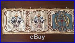 ANTIQUE SILK HAND EMBROIDERY ON SILK RELIGIOUS PANEL 130cm