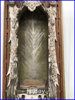 AUTUMN SALE! Stunning Carved Religious Gothic Revival Chapel in wood