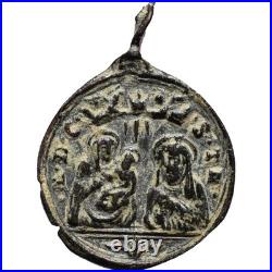 AWESOME 1600s ST MICHAEL ARCHANGEL MEDAL ANTIQUE ANGEL GABRIEL MEDALLION