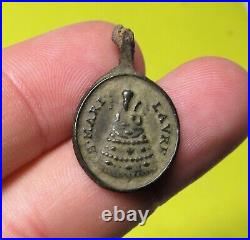 AWESOME LOT 5 ANTIQUE RELIGIOUS SPANISH MEDIEVAL MEDAL FOUND 16-17Th. C