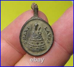 AWESOME LOT 5 ANTIQUE RELIGIOUS SPANISH MEDIEVAL MEDAL FOUND 16-17Th. C