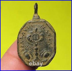 AWESOME LOT 5 ANTIQUE RELIGIOUS SPANISH MEDIEVAL MEDAL FOUND 16-17Th. C