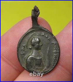 AWESOME LOT 5 ANTIQUE RELIGIOUS SPANISH MEDIEVAL MEDAL FOUND 16-17Th. C