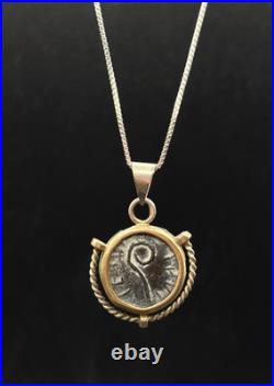 Ancient Greek Plato Coins Necklace Silver Holy Land Style Classical Jewelry