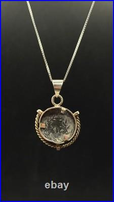 Ancient Greek Plato Coins Necklace Silver Holy Land Style Classical Jewelry