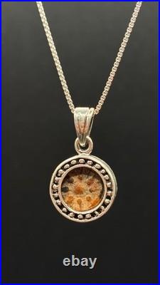 Ancient Holy Land Artifact Widow's Mite Coin Sterling Silver Pendant