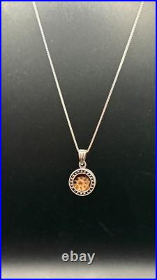 Ancient Holy Land Artifact Widow's Mite Coin Sterling Silver Pendant