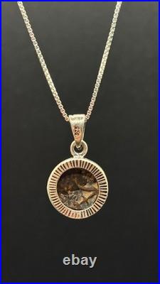 Ancient Holy Land Artifact Widow's Mite Coin Sterling Silver Pendant