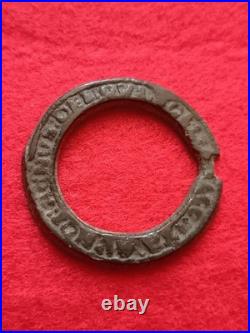 Ancient Medieval Belt Buckle Religious Latin Inscription AGNUS DEI