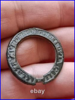 Ancient Medieval Belt Buckle Religious Latin Inscription AGNUS DEI