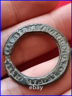 Ancient Medieval Belt Buckle Religious Latin Inscription AGNUS DEI