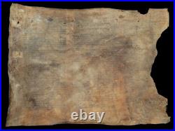 Ancient Torah Scroll Fragment 250y Genesis Creation Kabbalah Manuscript Germany