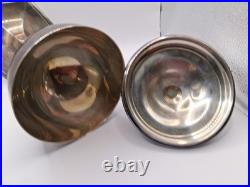 Antiq Uniq Religious Ciborium Silver Plated, 2121 Silver Purity Hallmark, Decortd