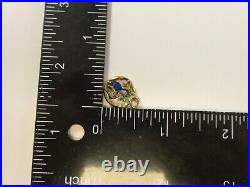 Antique 10K Gold Catholic Religious Charm, Porcelain, 19th Century, 1 Gram