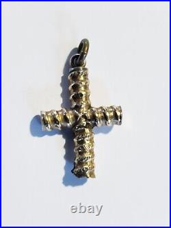 Antique 14k Wrapped Cross Pendant