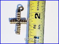 Antique 14k Wrapped Cross Pendant