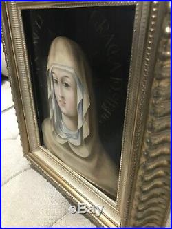 Antique 1600s Oil On Wood Religious Sibyl The Most Amazing Peice Of Art